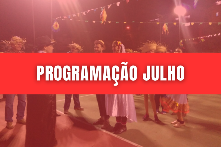 Programação do mês de julho